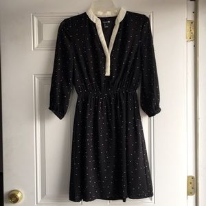 Black and white vintage style dress